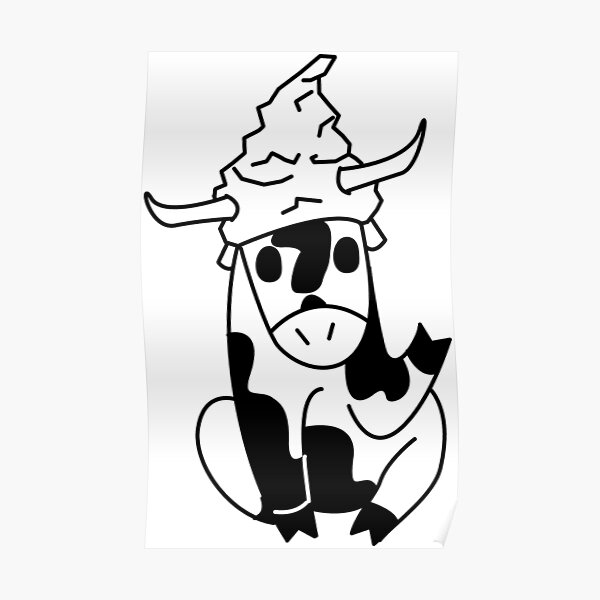 Tinfoil Cow Poster