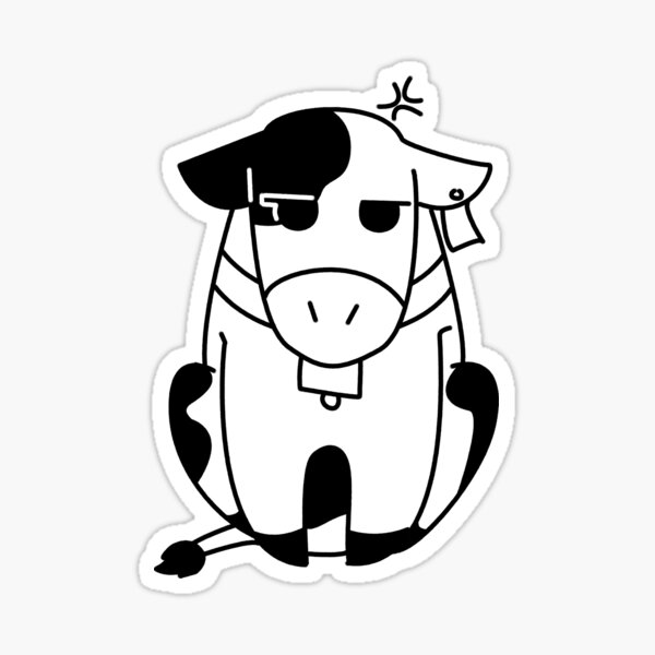 Mad Cow Sticker