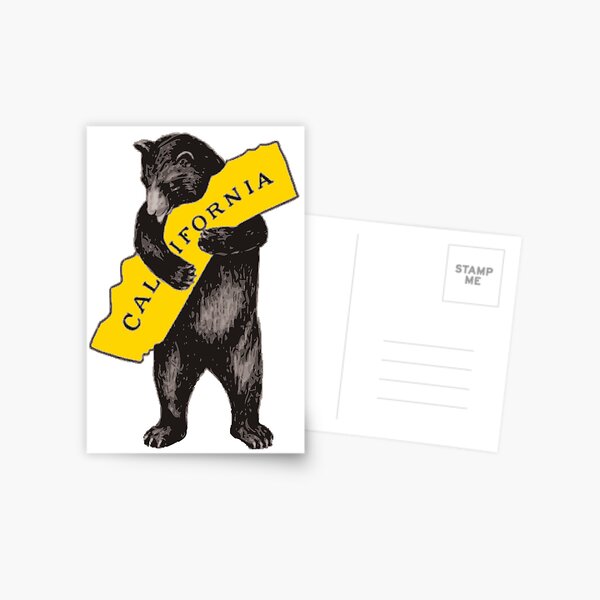 Item preview, Vintage California Bear Hug Illustration designed and sold by heartlocked.