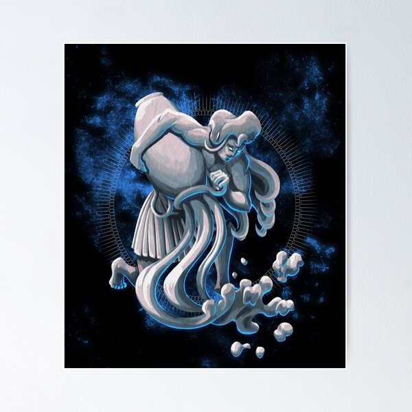 Item preview, Zodiac Aquarius - Stone designed and sold by Altarior.