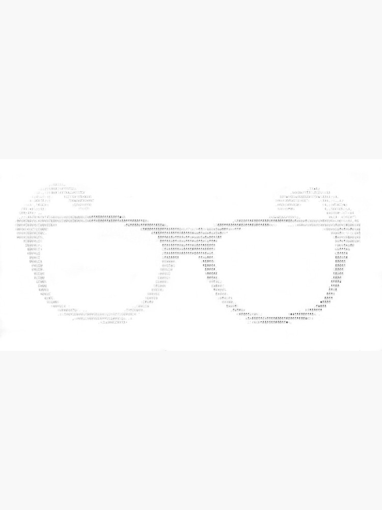 "ascii glasses" Metal Print for Sale by smrtbuttocksTs Redbubble