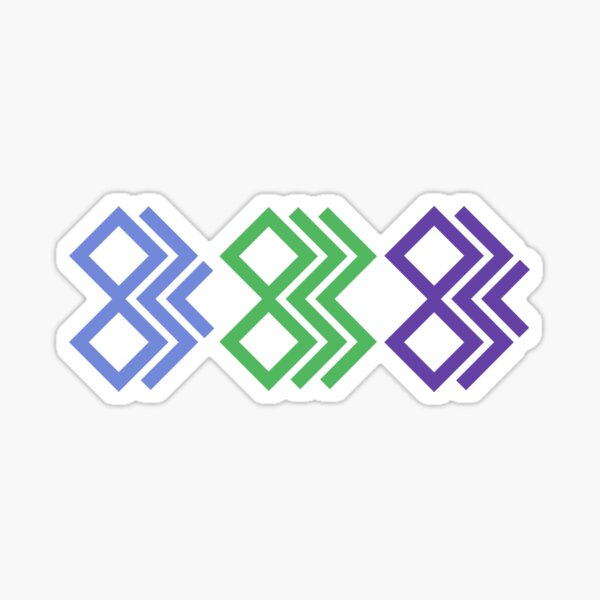 8-Bit Community Trio Sticker