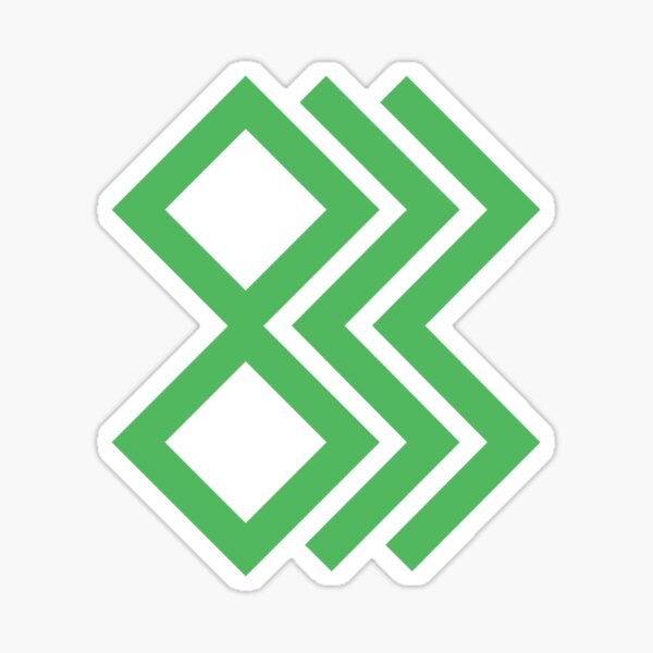 8-Bit Building Logo Sticker
