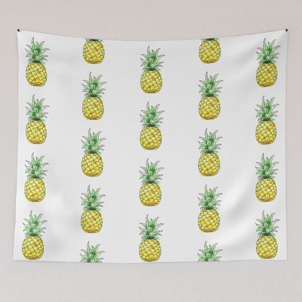 Item preview, Watercolour Splatter Pineapple designed and sold by samanthagarrett.