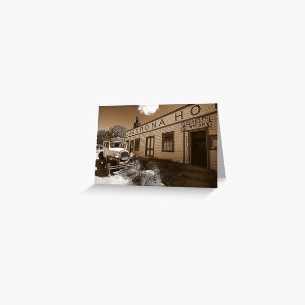 Cardrona Hotel in New Zealand Greeting Card