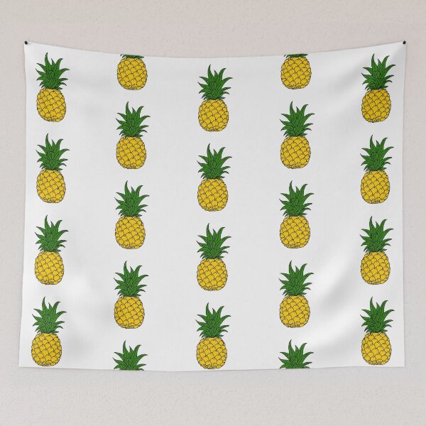 Item preview, Block Colour Cartoon Pineapple designed and sold by samanthagarrett.