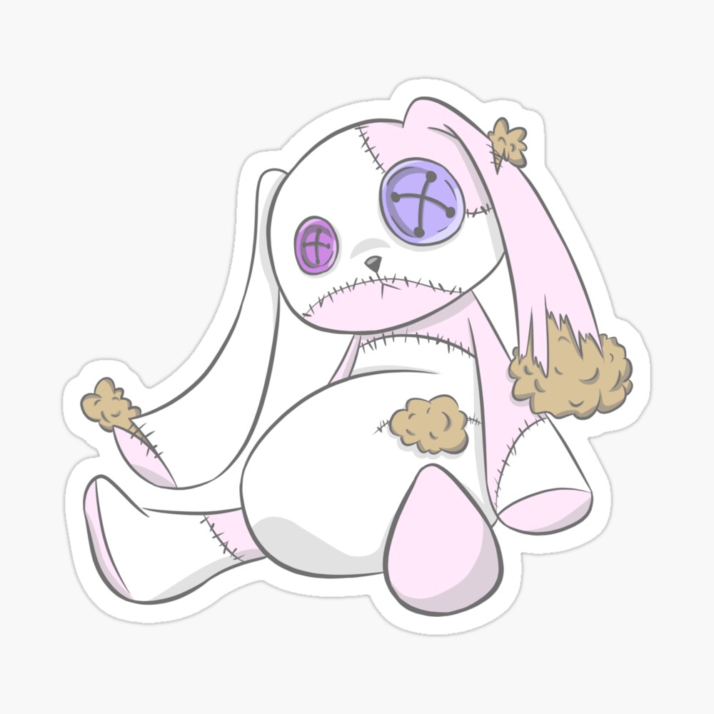 Every stuffed anime bunny ever | Sticker