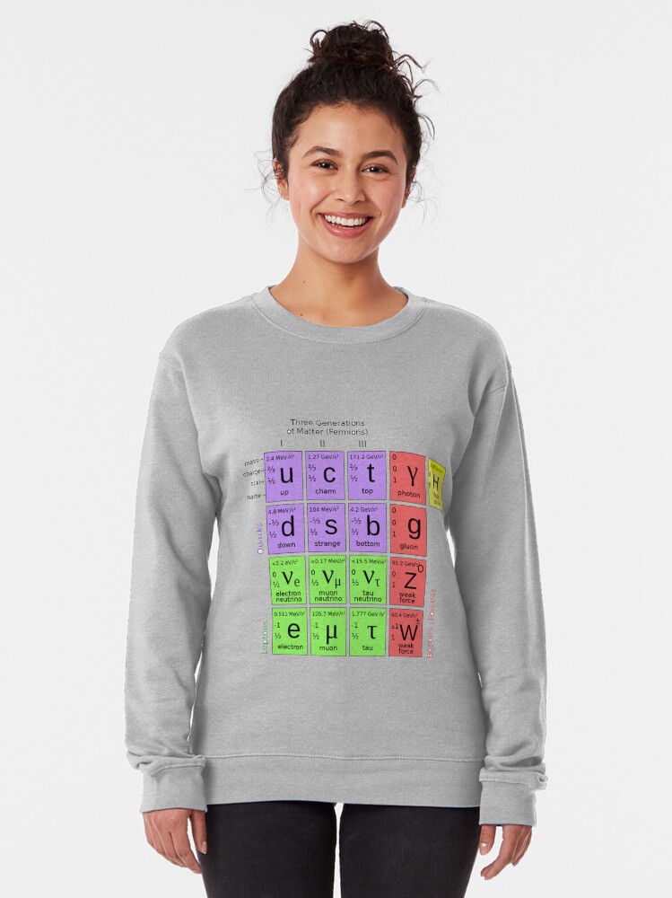 Alternate view of #ParticlePhysics #StandardModel #ElementaryParticle #HiggsBoson Physics Pullover Sweatshirt