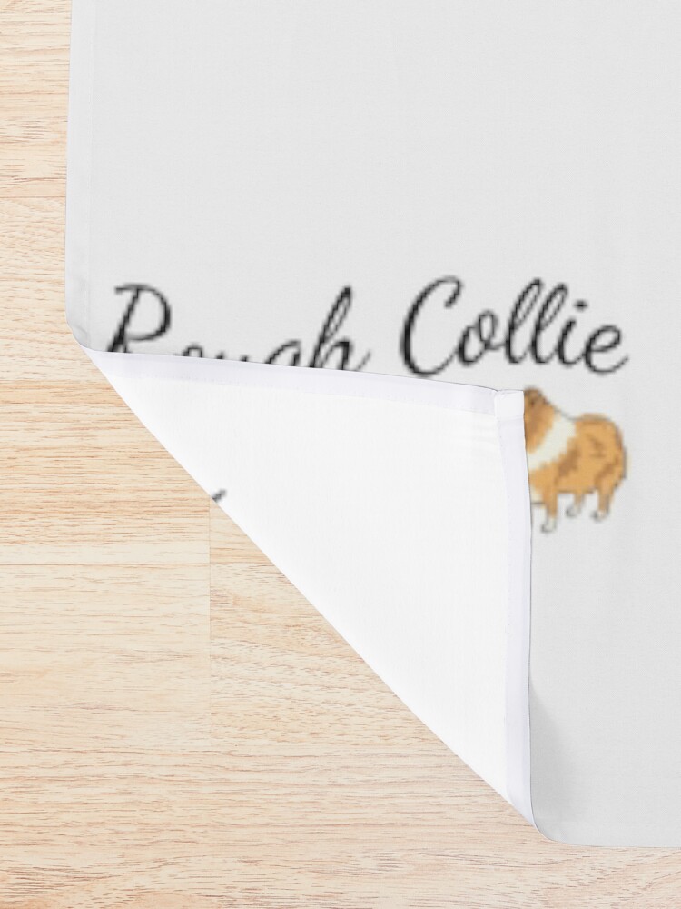 Alternate view of Rough Collie Mom Shower Curtain