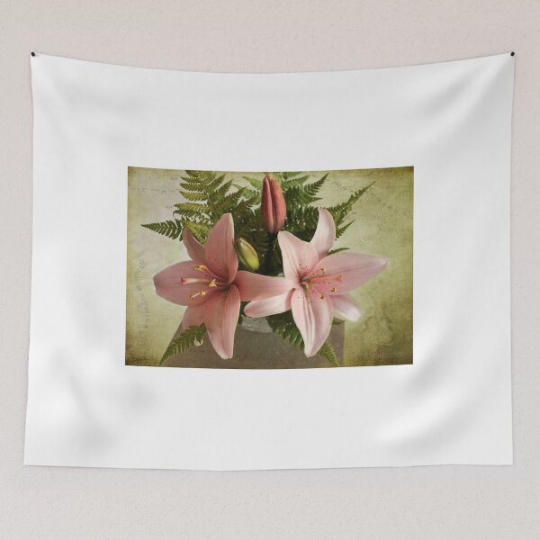 Item preview, Two Pink Oriental Lilies designed and sold by Sandra Foster.