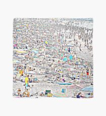 Menschenmassen am Strand Tuch