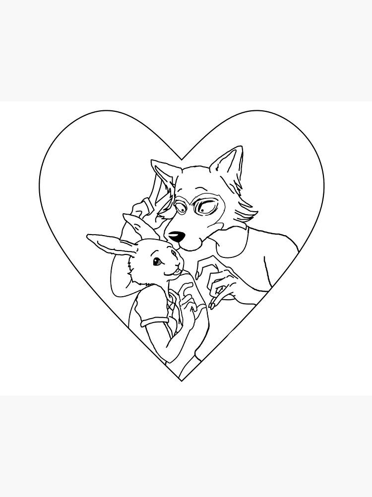 Beastars Legosi And Haru Art Board Print By Justrandomtalk Redbubble