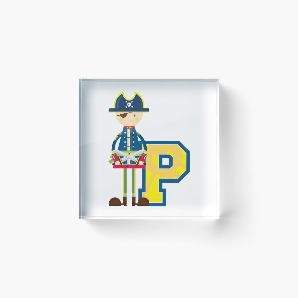 Item preview, P is for Pirate Educational Illustration designed and sold by MurphyCreative.