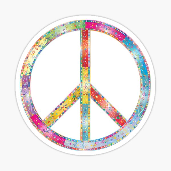 Copie de vw bus peace & love Sticker