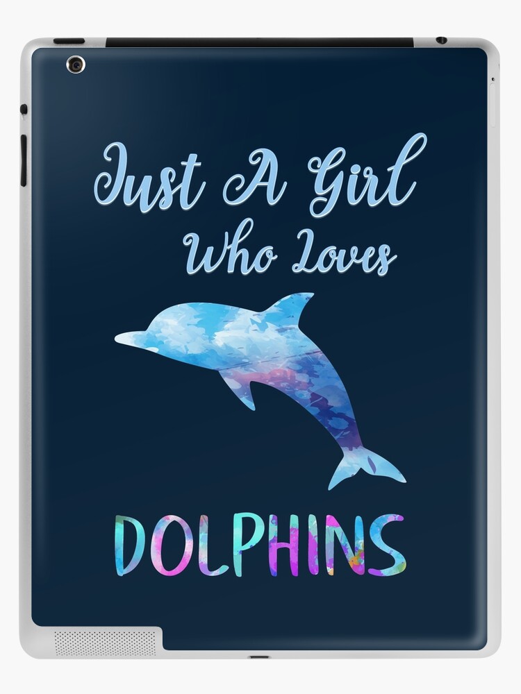 Just a Girl Who Loves Dolphins Cute Girl Dolphin Lover Theme Premium T-Shirt