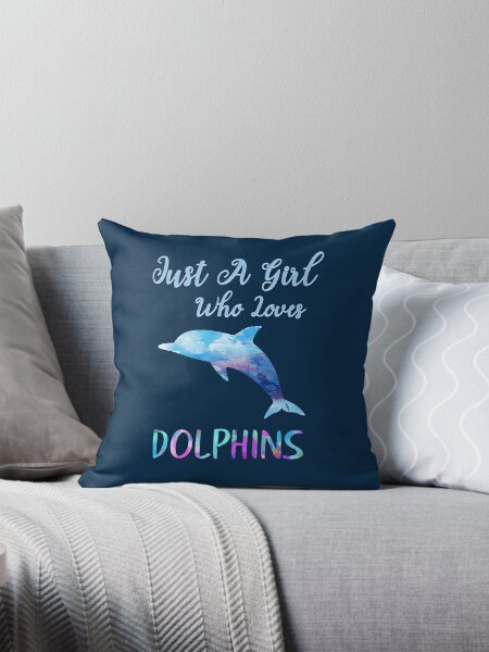 Artikel-Vorschau von Nur ein Mädchen, das Delfine liebt Regenbogen Aquarell Niedliches Delfin-Design, designt und verkauft von Pingestre.