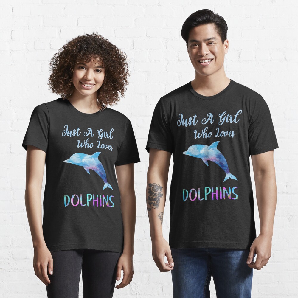 Just a Girl Who Loves Dolphins T-shirt Dolphin Lover Tee 