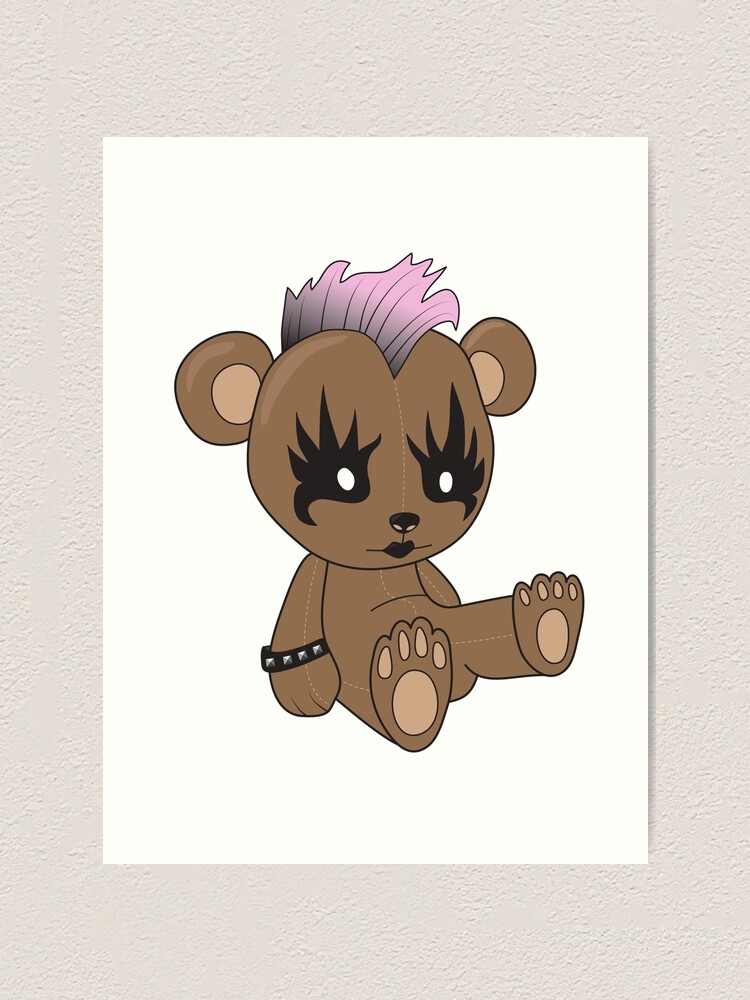 punk teddy bear