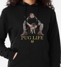 Mops Leben Leichter Hoodie