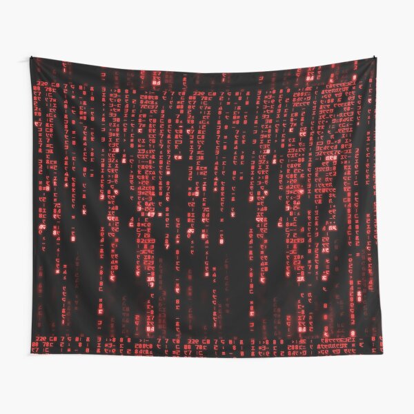"The red matrix code" Tapestry for Sale by User70 Redbubble