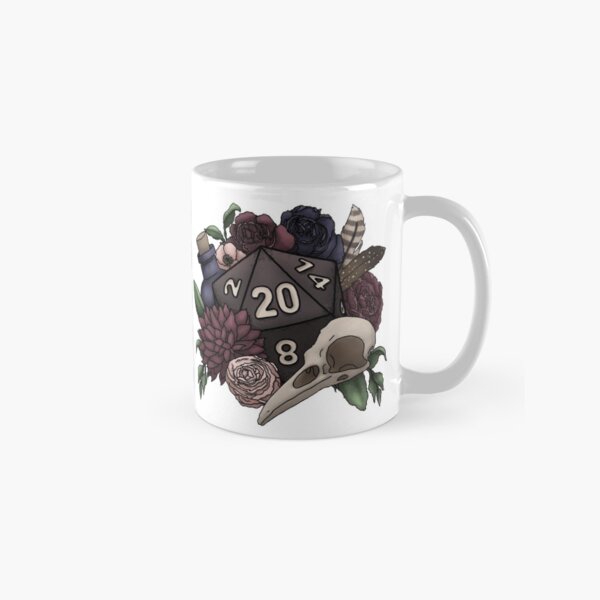 Necromancer D20 Tabletop RPG Gaming Dice Classic Mug