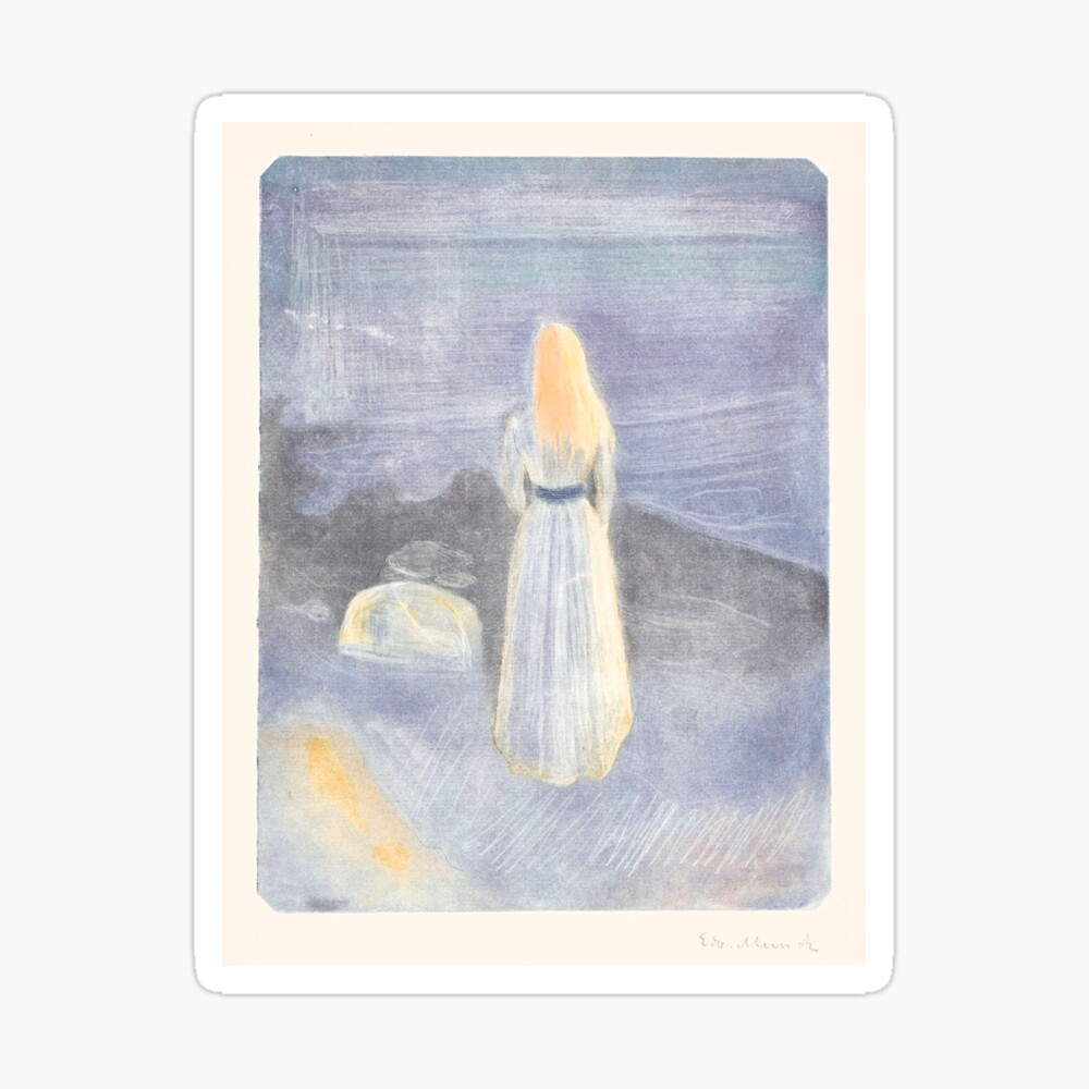 Young Woman on the Beach by Edvard Munch