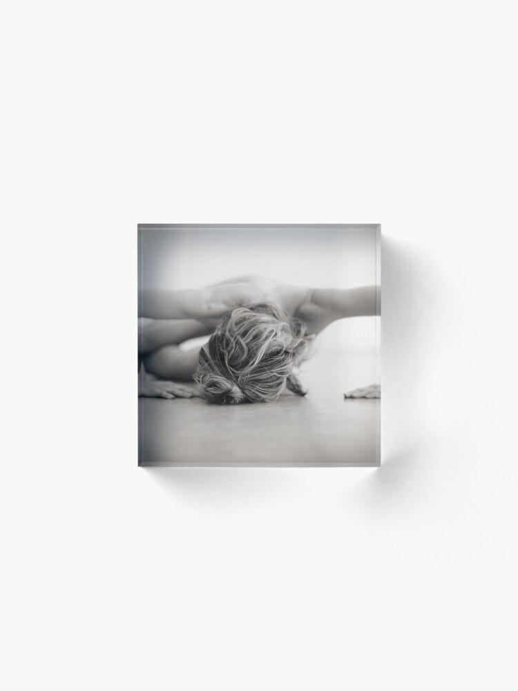 Alternate view of Jo in platinum Acrylic Block