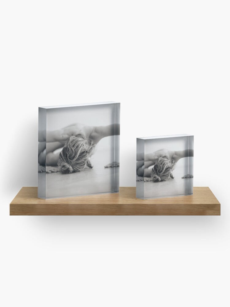 Alternate view of Jo in platinum Acrylic Block