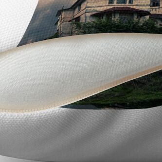 Alternate view of Storm on the horizon Floor Pillow
