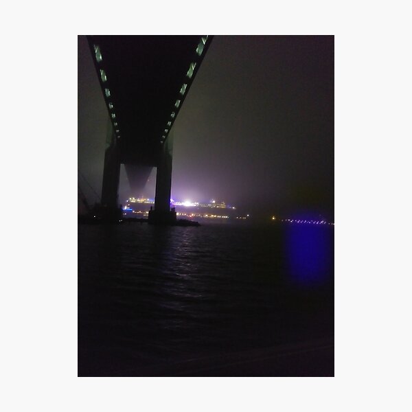 Early #Morning at #Verrazzano-Narrows #Bridge, Cable-stayed bridge  Photographic Print