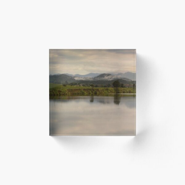 It's not easy to walk alone in the country without musing about something. Acrylic Block