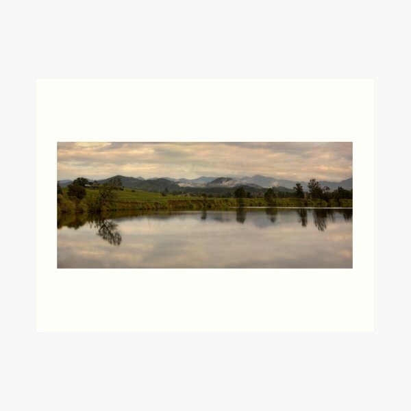 It's not easy to walk alone in the country without musing about something. Art Print