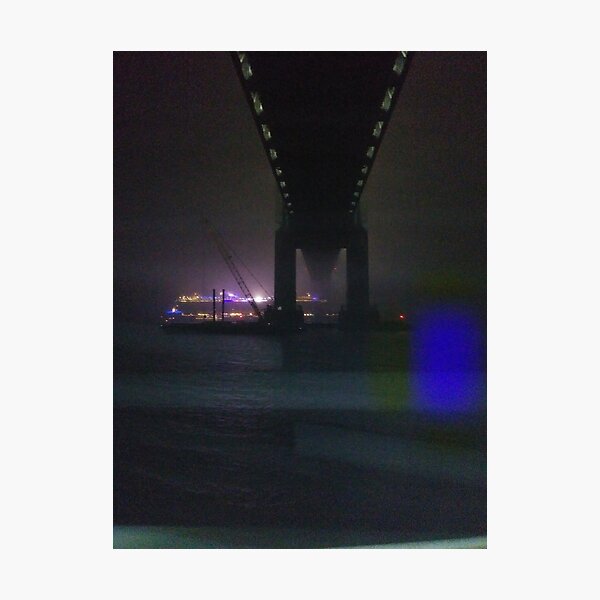 Early #Morning at #Verrazzano-Narrows #Bridge, Cable-stayed bridge  Photographic Print