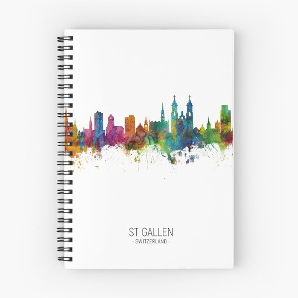 Item preview, St Gallen Switzerland Skyline designed and sold by ArtPrints.