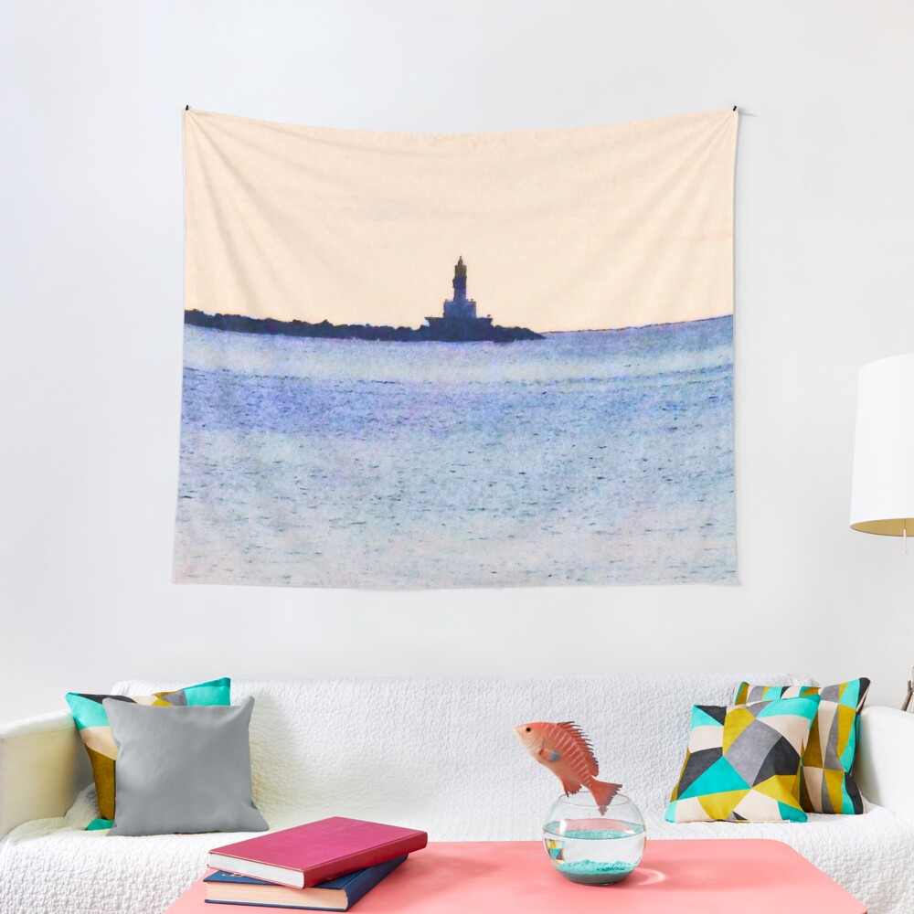 Lighthouse On Lake Tapestry
