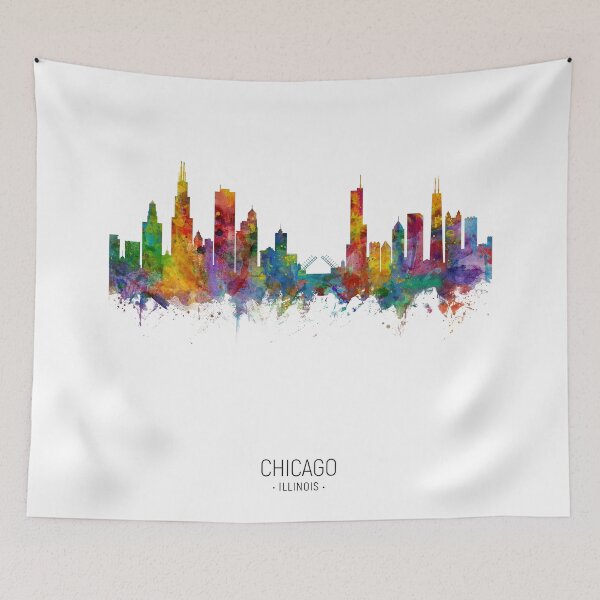 Item preview, Chicago Illinois Skyline designed and sold by ArtPrints.