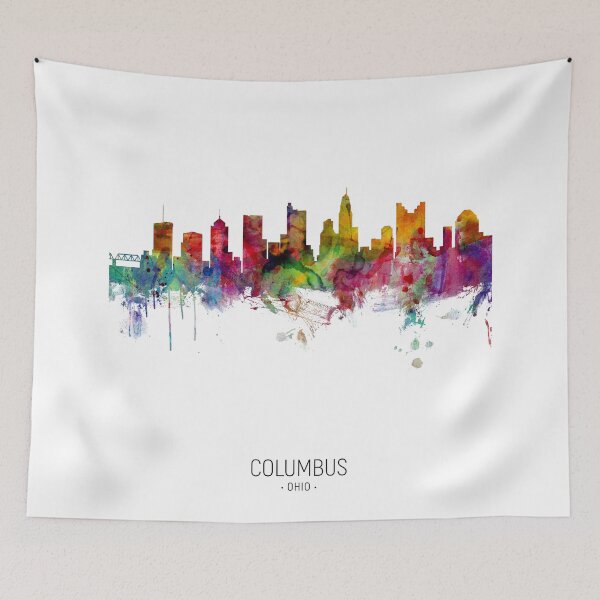 Item preview, Columbus Ohio Skyline designed and sold by ArtPrints.