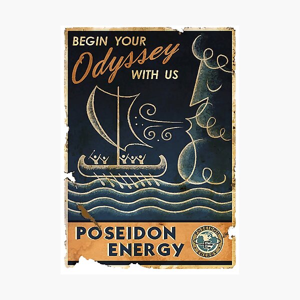 Fallout Poseidon energy poster Photographic Print