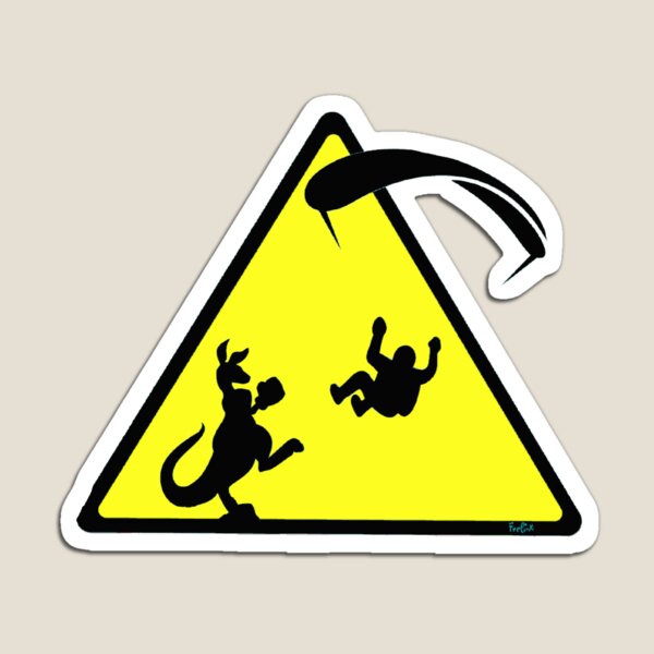 Attention paraglider pilot Magnet