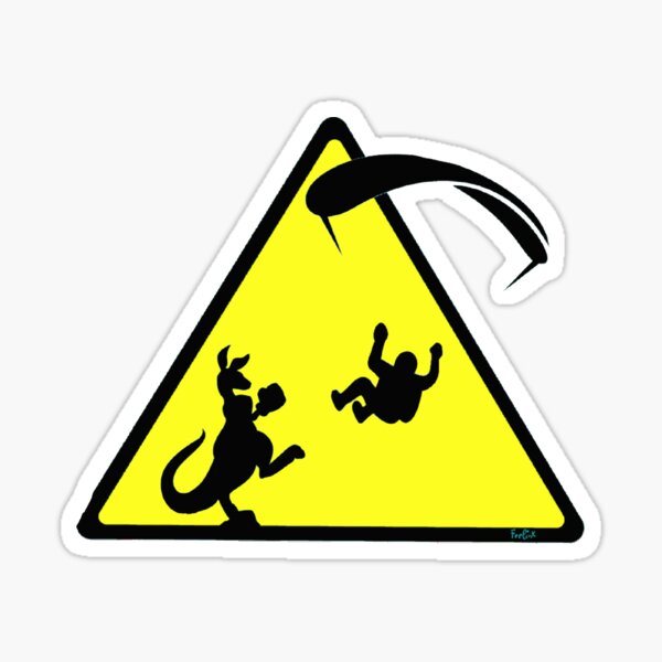 Attention pilote de parapente Sticker