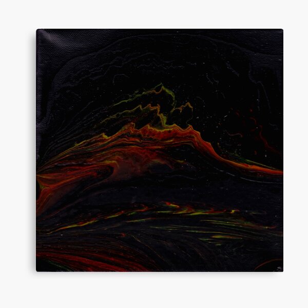 Fountain of abstract lava Canvas Print