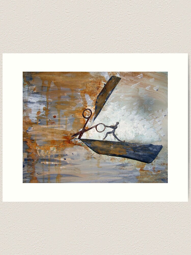Alternate view of First cut is the deepest... Art Print
