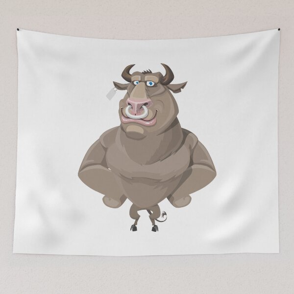 Item preview, Cartoon Bull designed and sold by AdiDsgn.