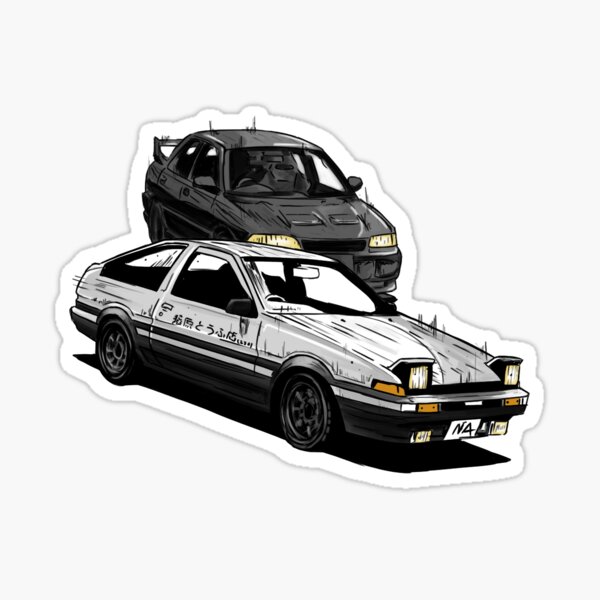 Initial D Stickers For Sale | Redbubble