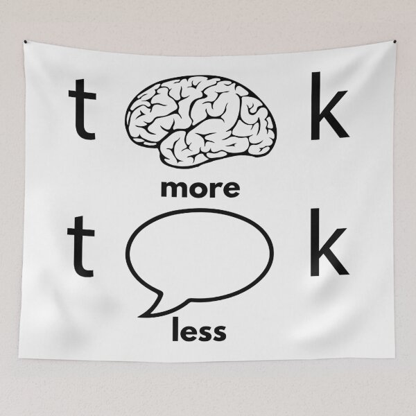 Item preview, Think More Talk Less Positivity Motivational designed and sold by alltheprints.