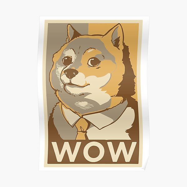Derp Posters Redbubble - derp dog 1 roblox