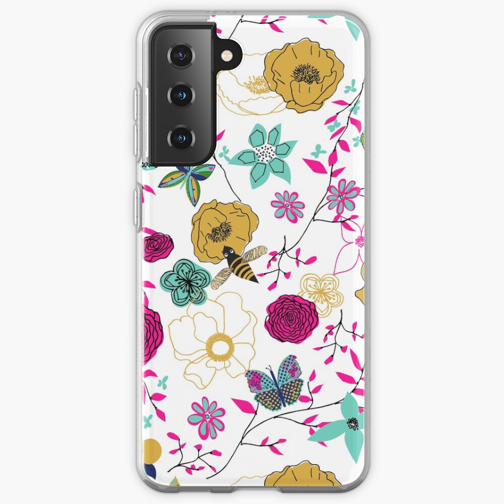 Bees and Butterflies Case & Skin for Samsung Galaxy