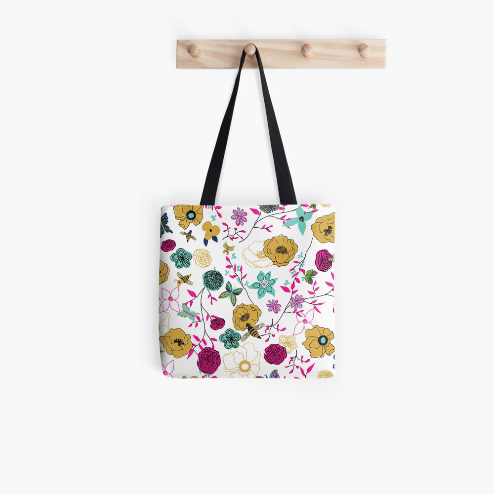 Bees and Butterflies Tote Bag