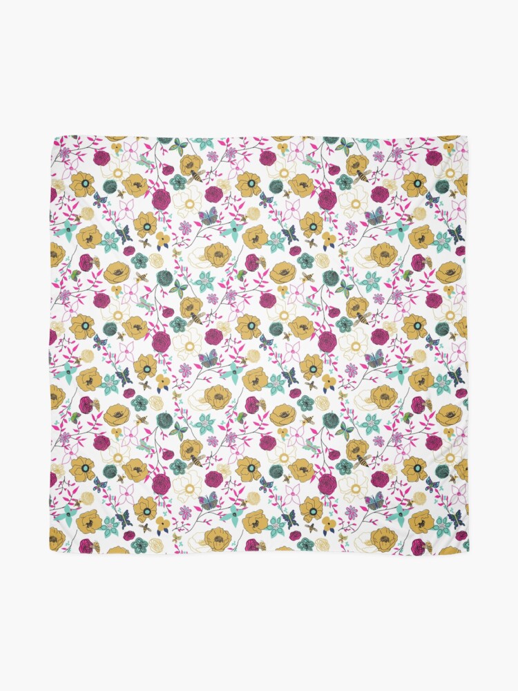 Alternate view of Bees and Butterflies Scarf