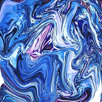 Artwork thumbnail, Ocean Swirls - Blue Planet Abstract Modern Art by OneDayArt